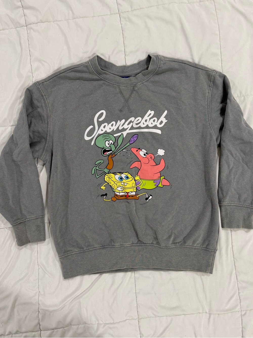 Old Navy - Gray SpongeBob Crewneck Sweatshirt